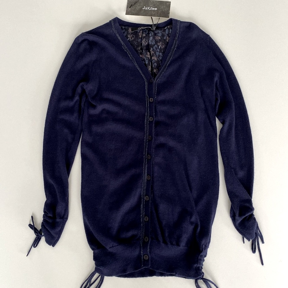 MonnaLisa Jakioo Cardigan Sweater Top Navy Blue